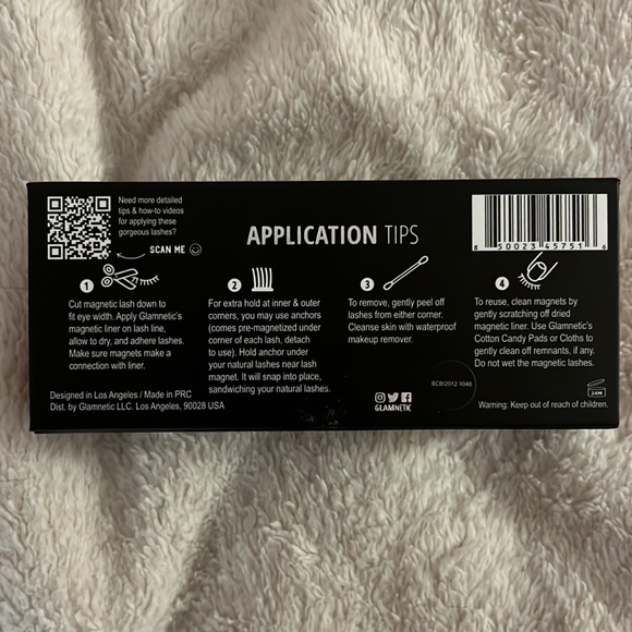 Black Glamnetic Eyelashes, Black magnetic eyelashes, glamnetic lashes - Picture 4 of 12